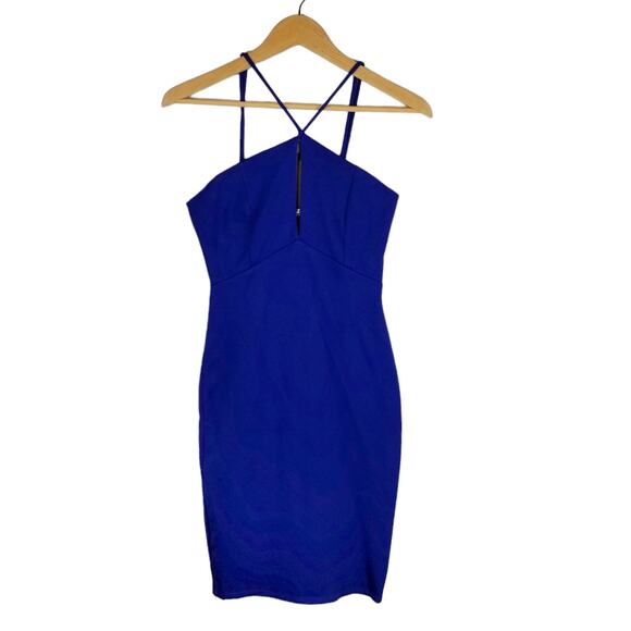 LuLu's X-Specially Enticing Royal Blue Bodycon Dress Size M Medium - Picture 3 of 7